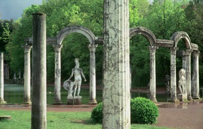 The North Colonnade of the Canopus Canal, Seen from the North by Roman
